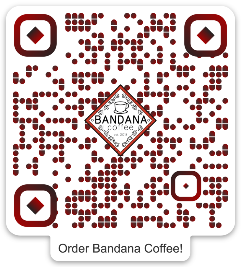 “Order Bandana Coffee” QR Magnet
